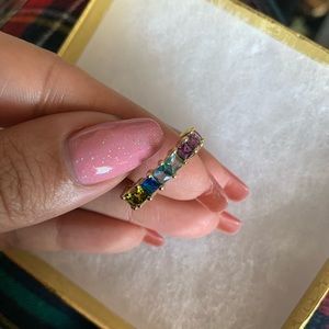 Gold rainbow ring